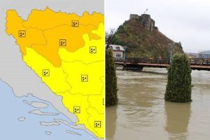 Izdato narandžasto upozorenje zbog obilnih padavina u cijeloj BiH
